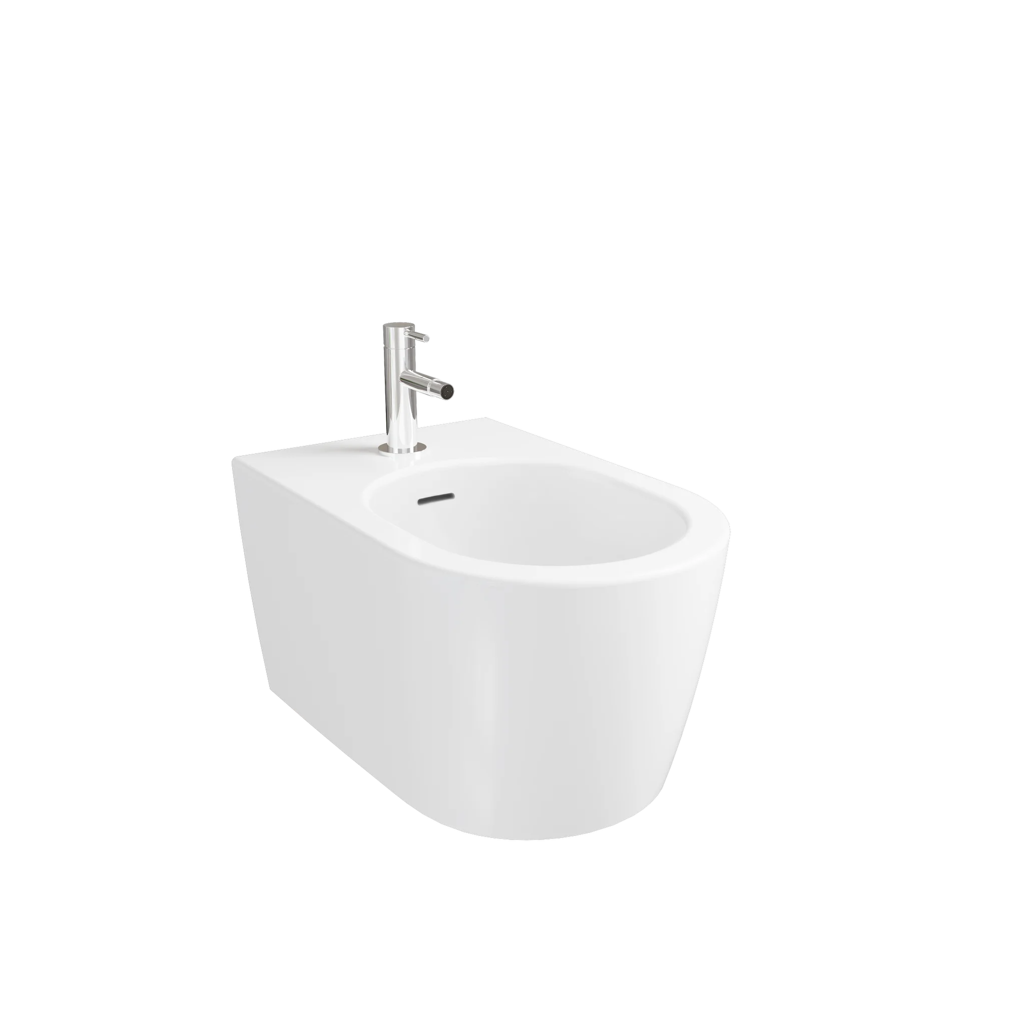 VitrA New Metropole Round Wand-Bidet, 36 x 56,5 x 30,5 cm, Wandmontage, Weiße Hochglanz mit VitrA Clean Oberflächenveredelung VitrA New Metropole Round Wand-Bidet, 36 x 56,5 x 30,5 cm, Wandmontage, Weiße Hochglanz mit VitrA Clean Oberflächenveredelung