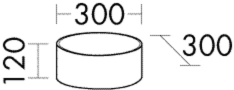 Keramik-Aufsatzbecken Sys30 von burgbad – weiß glänzend, 300x300x120 mm, Beckenmaß 284 mm, Muldentiefe 100 mm, inkl. Sicherheitsablaufventil