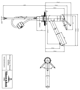 Villeroy & Boch Küchenarmatur „Como Shower Window“ Ausladung 212 mm Villeroy & Boch Küchenarmatur „Como Shower Window“ Ausladung 212 mm