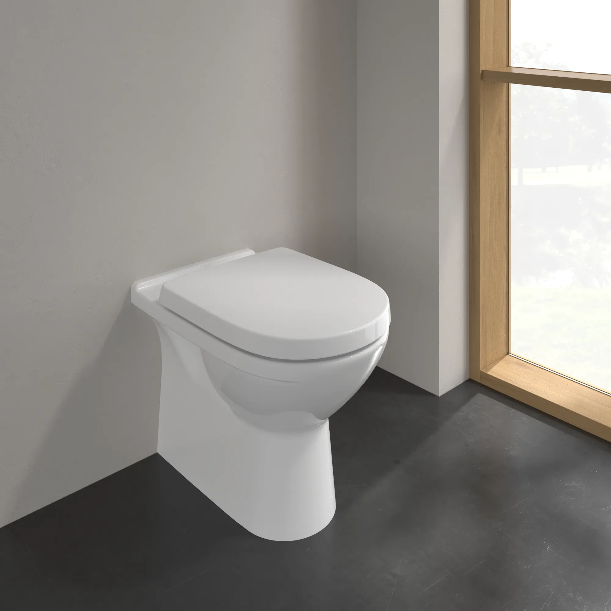 Tiefspül-WC O.novo 565710, 360 x 560 x 400 mm, Oval, bodenstehend, Abgang waagerecht, Weiß Alpin Tiefspül-WC O.novo 565710, 360 x 560 x 400 mm, Oval, bodenstehend, Abgang waagerecht, Weiß Alpin
