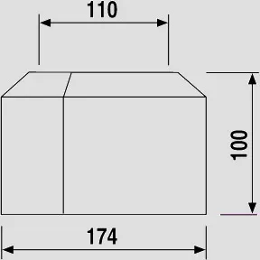 WC-Abdeckrosette zweiteilig DN100, pergamon