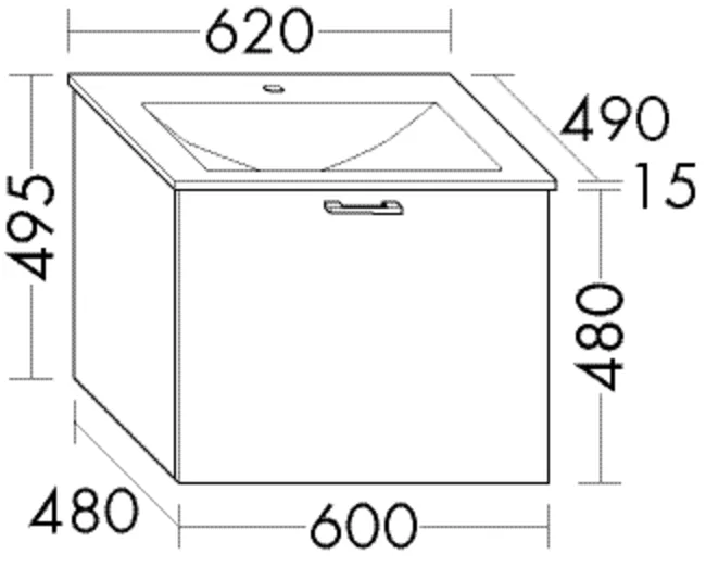 burgbad Sys30 Glas-Waschtisch Eqio inkl. Waschtischunterschrank, 490x620x495 burgbad Sys30 Glas-Waschtisch Eqio inkl. Waschtischunterschrank, 490x620x495