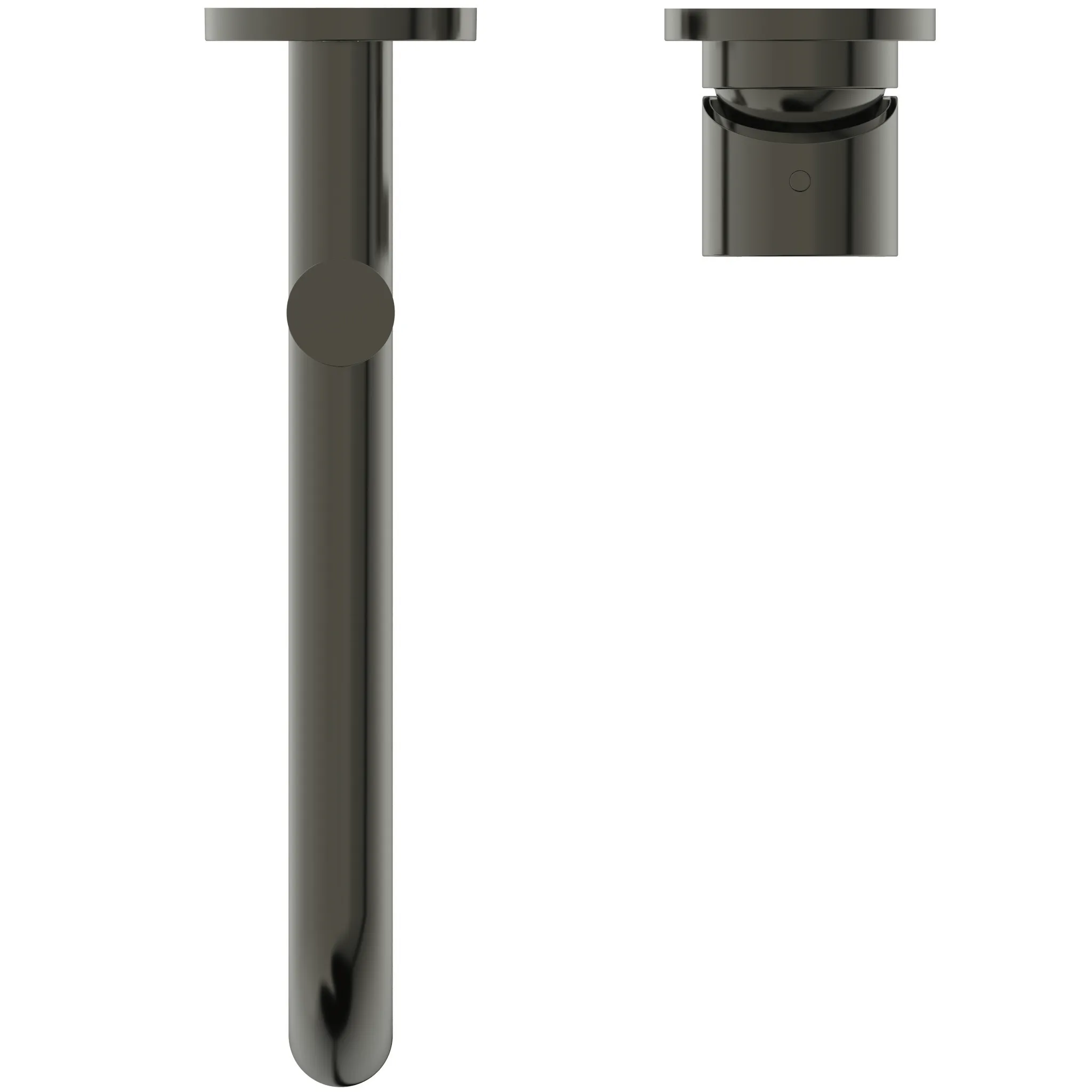 Wand-Küchenarmatur Gusto Ausladung 246mm Magnetic Grey