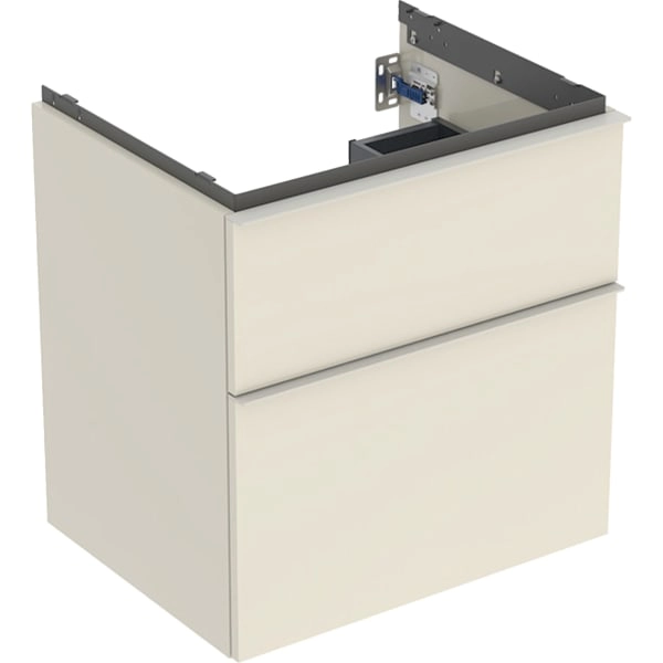 Geberit Waschtischunterschrank „iCon“ sand-grau / lackiert hochglänzend