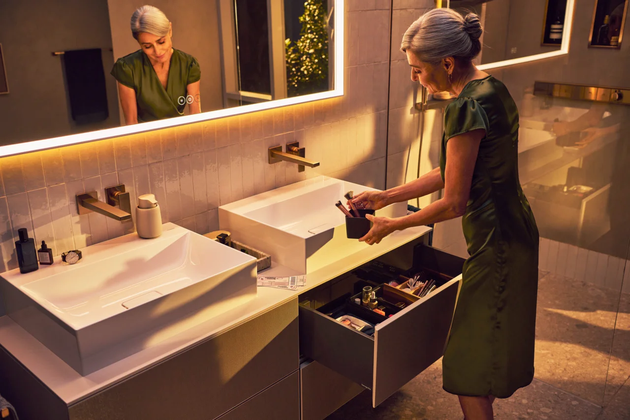 Hansgrohe Xevolos E Aufsatzwaschtisch, Keramik, weiß, 600x480 mm, 140 mm Höhe, ohne Hahnloch und Überlauf
