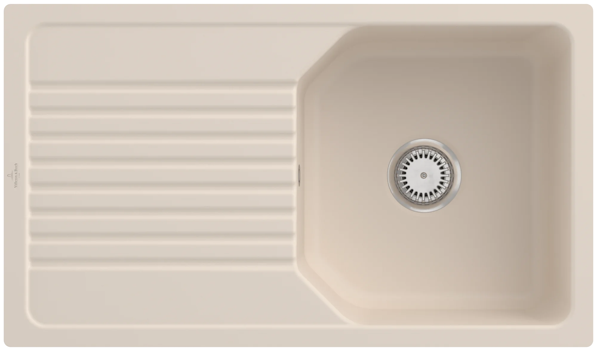 Villeroy & Boch Linara 50 Flat 33851F, flächenbündige Spüle, 840x490mm