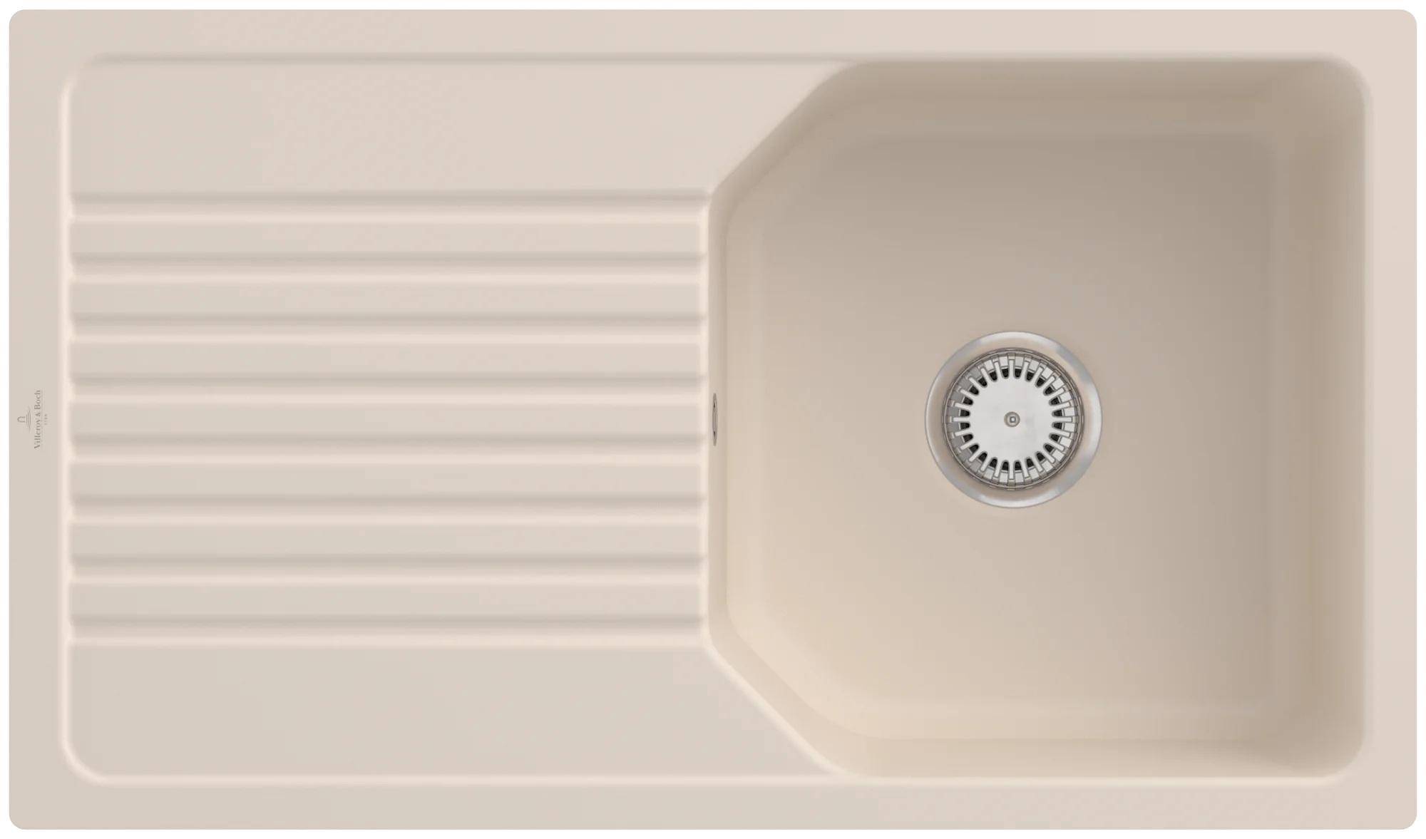 Villeroy & Boch Linara 50 Flat 33851F, flächenbündige Spüle, 840x490mm