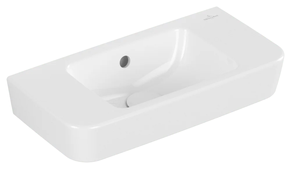 Villeroy & Boch Handwaschbecken Compact O.novo 500x250mm Eckig mit Überlauf Weiß Alpin