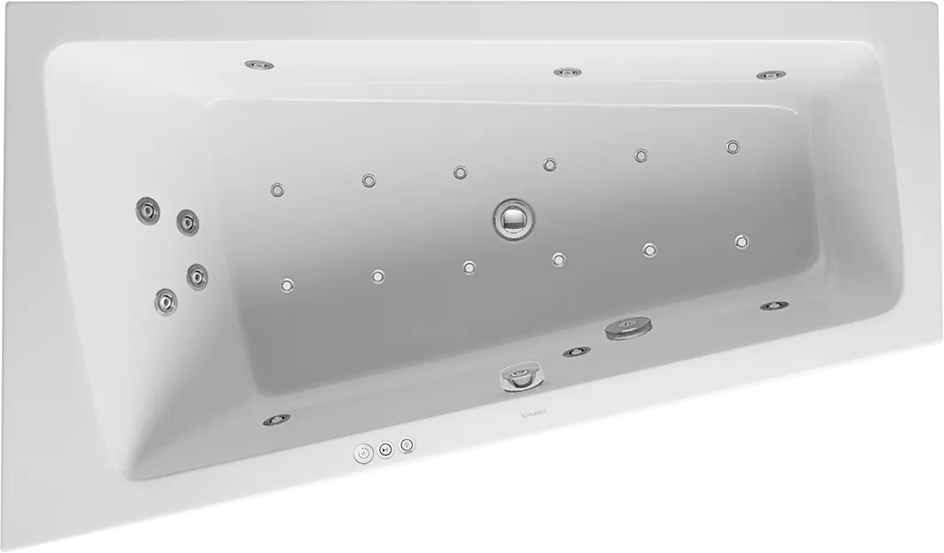 Duravit Whirlwanne „Paiova“ sonderform 1700 × 1000 mm, links mit Combi-System P, in Weiß Ausführung: links / Größe: 170 × 100 cm / Whirlsystem: mit Combi-System P Duravit Whirlwanne „Paiova“ sonderform 1700 × 1000 mm, links mit Combi-System P, in Weiß Ausführung: links / Größe: 170 × 100 cm / Whirlsystem: mit Combi-System P