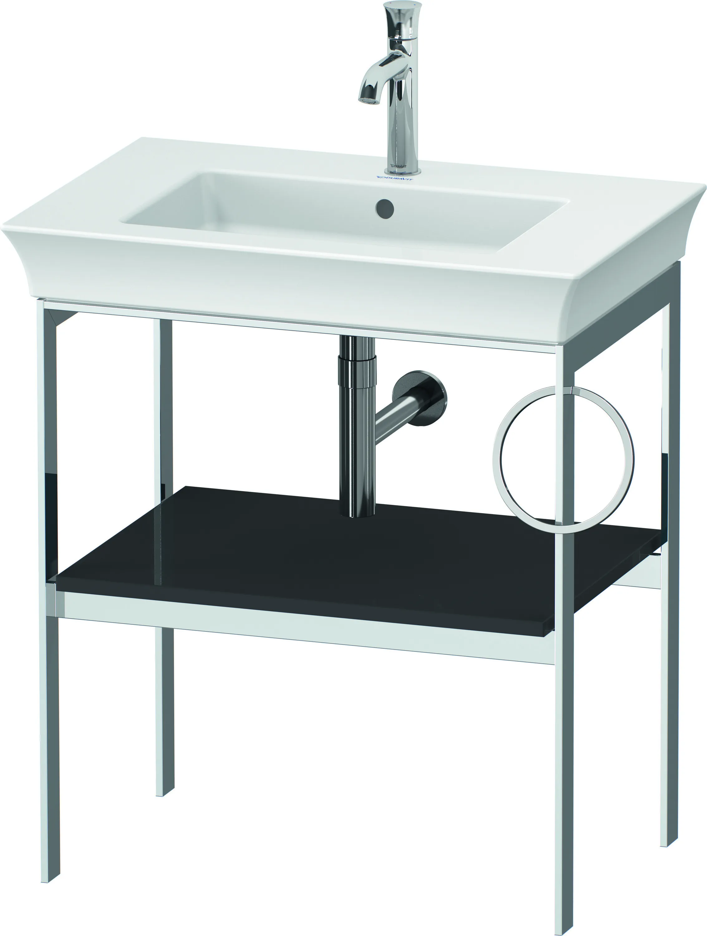 Duravit Konsole „White Tulip“ in Graphit Hochglanz