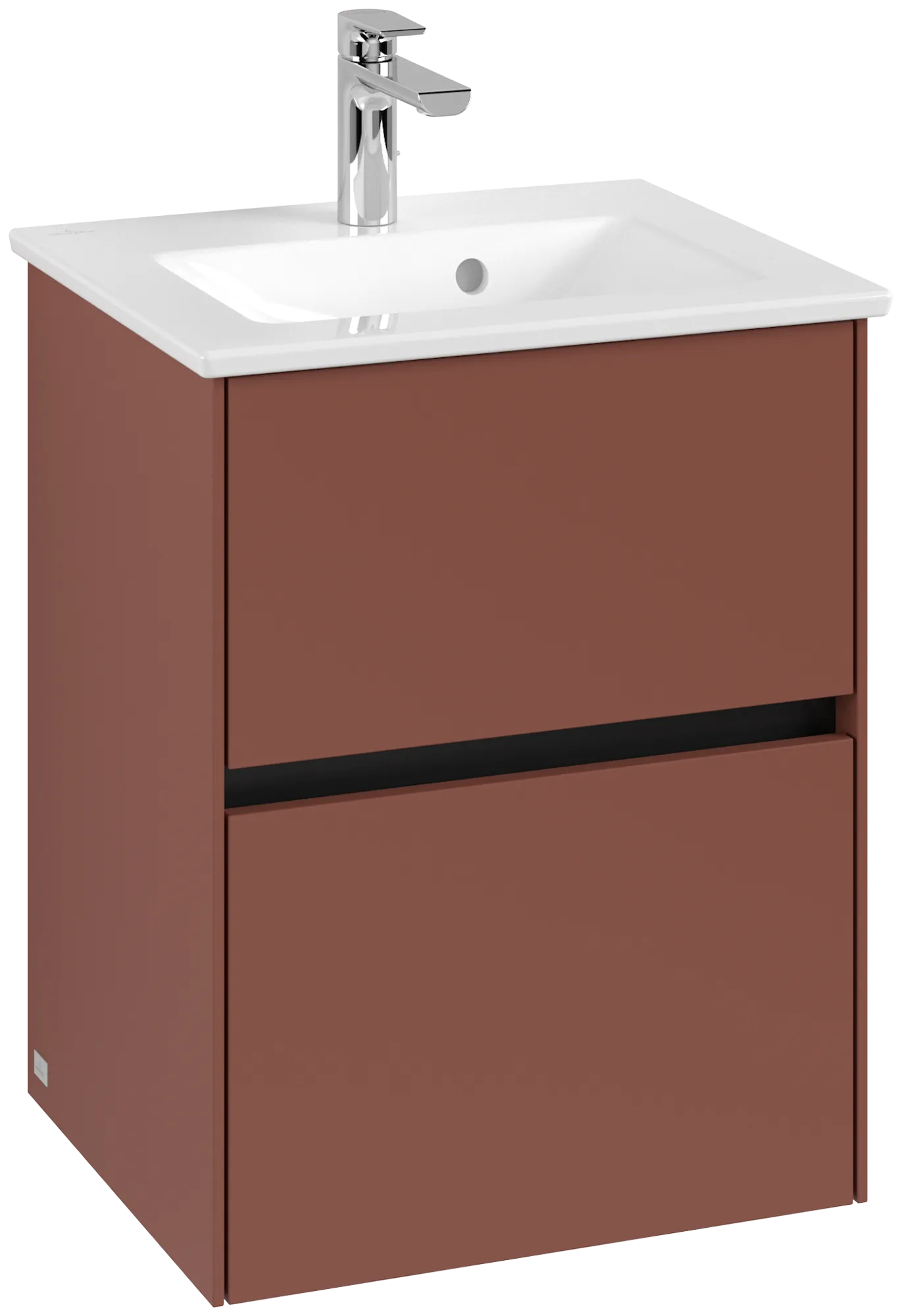 Villeroy & Boch Collaro Waschbeckenunterschrank C14100, 472x610x404 mm, Wine Red