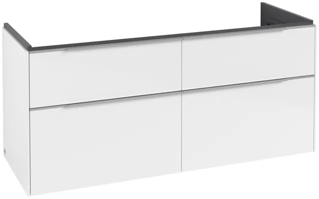 Villeroy & Boch Waschtischunterschrank „Subway 3.0“ für Schrankwaschtisch 1272 × 576 × 478 mm Brilliant White, für Becken mittig