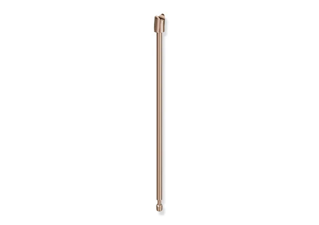 HEWI Bodenstütze System 900, Edelstahl PVD Kupfer gebürstet, Montagehöhe 680 mm, senkrechte Länge 565 mm