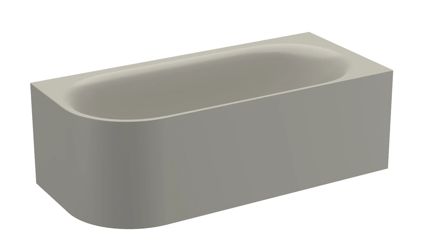Bette oval Badewanne „BetteLux Oval V Silhouette“ 175 × 80 cm in Stone