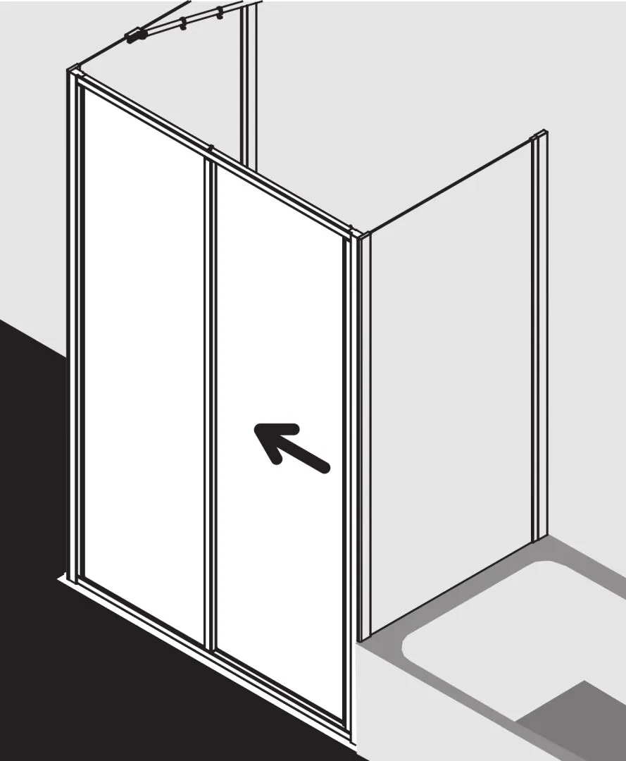 Kermi Duschdesign IBIZA 2000 ST2, 1750x1100 mm, Silber Mattglanz Kermi Duschdesign IBIZA 2000 ST2, 1750x1100 mm, Silber Mattglanz