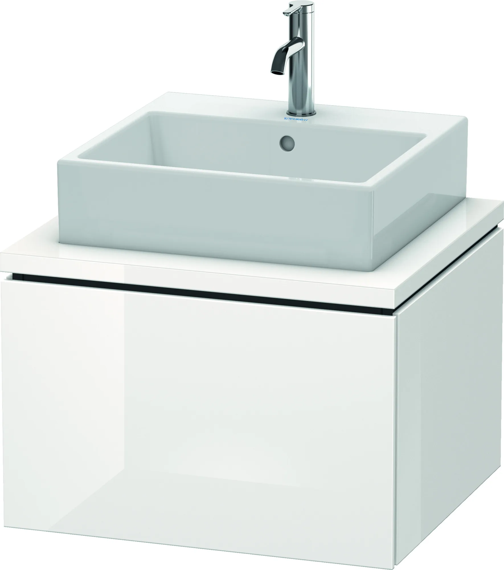 Duravit Waschtischunterschrank wandhängend „L-Cube“ 62 × 40 × 54,7 cm Weiß Hochglanz Duravit Waschtischunterschrank wandhängend „L-Cube“ 62 × 40 × 54,7 cm Weiß Hochglanz