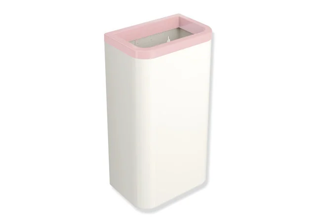 HEWI Papierabfallbehälter Serie 477, 25 l Fassungsvermögen, 281 x 505 x 181 mm, Wandmontage, Farbe 99 (Reinweiß), Rahmen rosa (Farbe 47) HEWI Papierabfallbehälter Serie 477, 25 l Fassungsvermögen, 281 x 505 x 181 mm, Wandmontage, Farbe 99 (Reinweiß), Rahmen rosa (Farbe 47)