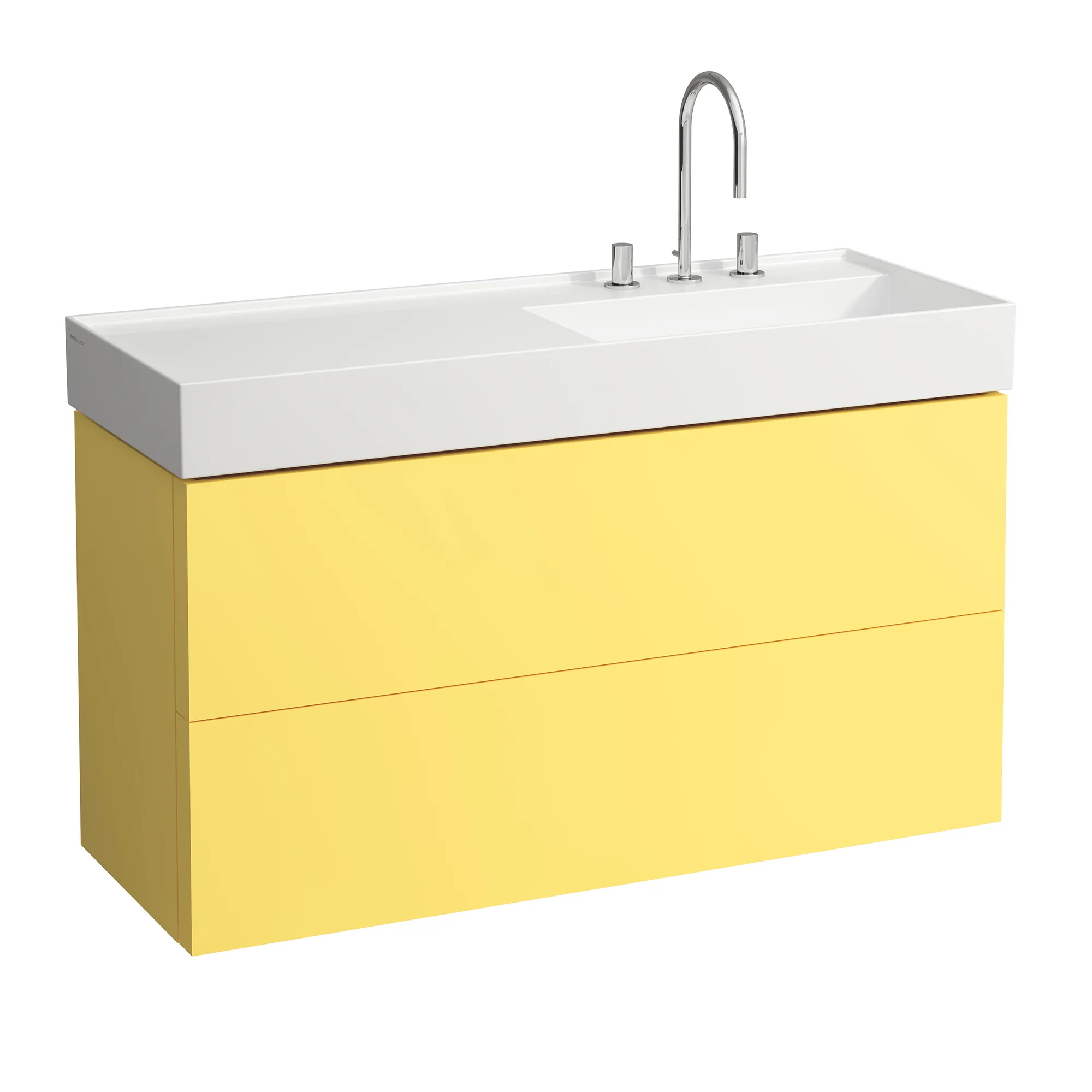 Laufen Waschtischunterbau „Kartell“ 450 × 600 × 1180 mm Senfgelb