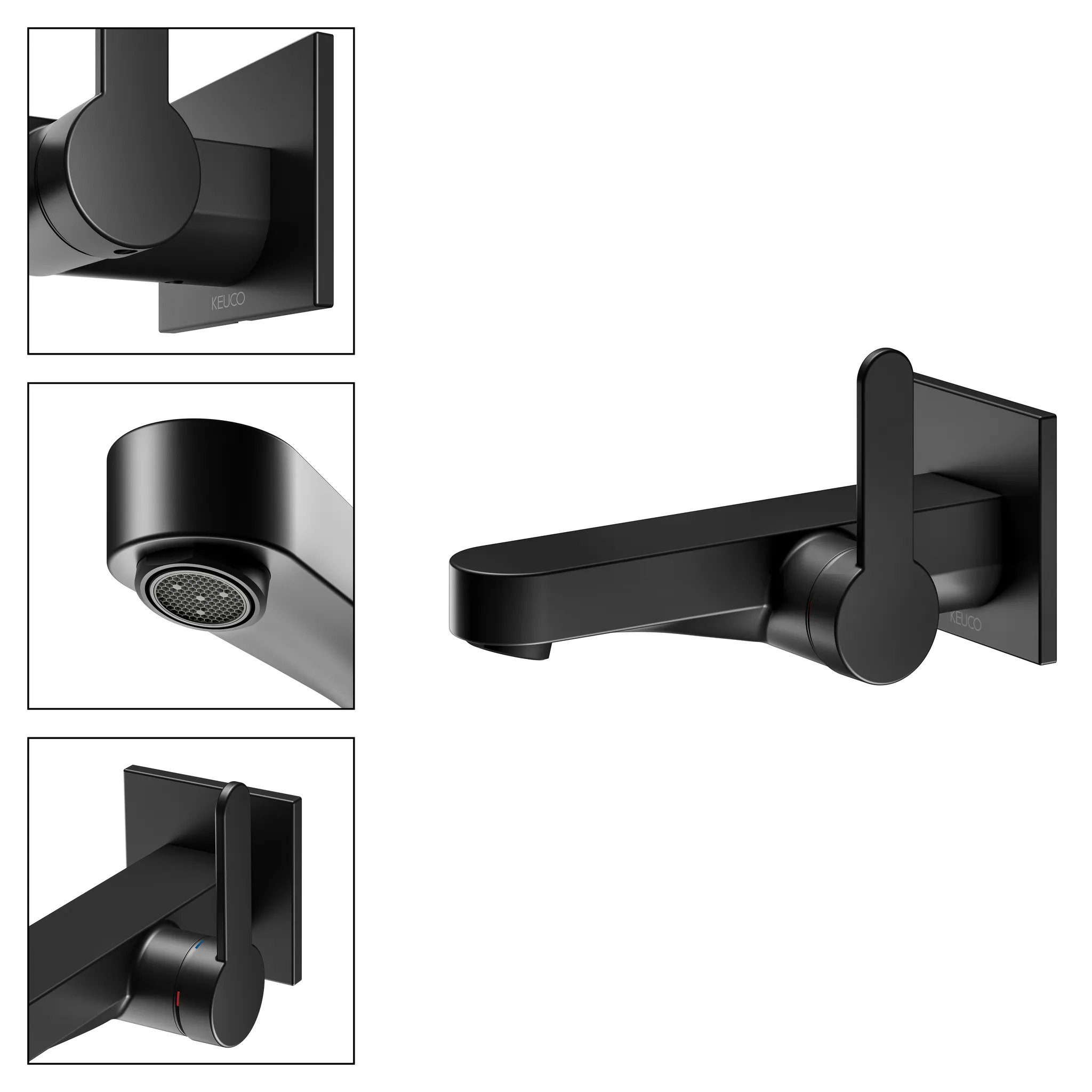 KEUCO IXMO Einhebel-Waschtischmischer Unterputz 1 Loch IXMO Flat schwarz matt KEUCO IXMO Einhebel-Waschtischmischer Unterputz 1 Loch IXMO Flat schwarz matt