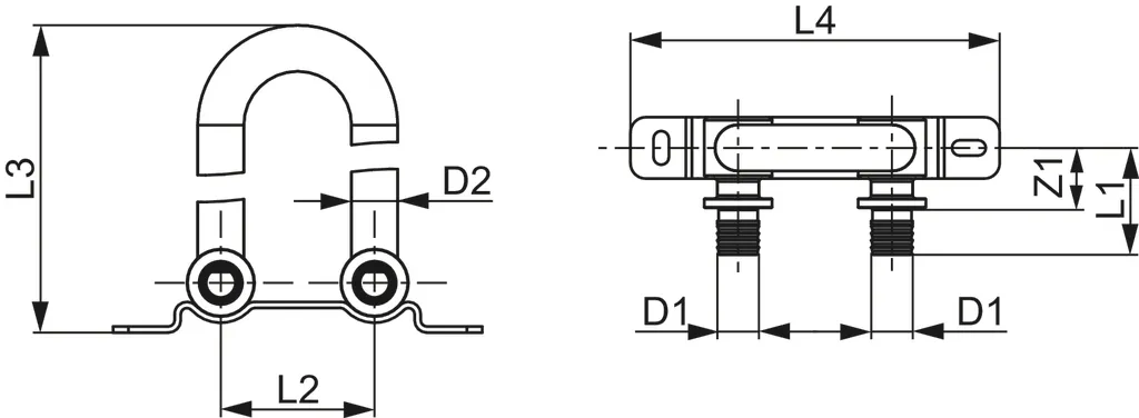 TECEflex HK-Montagegarnitur für Ventil-Kompaktheizkörper, Bodenmontage, vernickelt, Stichmaß 50 mm TECEflex HK-Montagegarnitur für Ventil-Kompaktheizkörper, Bodenmontage, vernickelt, Stichmaß 50 mm