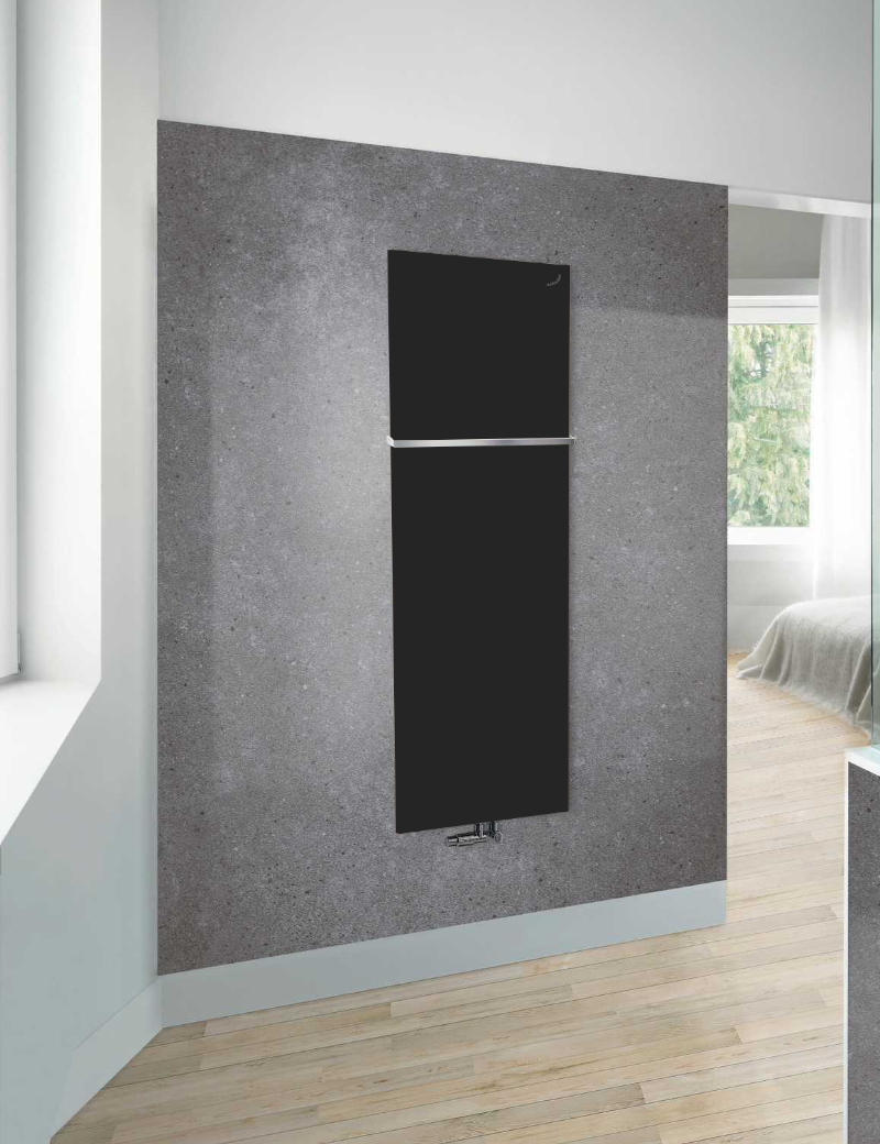 Zehnder Design-Heizkörper Fina Lean Bar, 1800 x 48 x 700 mm, Volcanic, schlank, mit Handtuchhalter Zehnder Design-Heizkörper Fina Lean Bar, 1800 x 48 x 700 mm, Volcanic, schlank, mit Handtuchhalter