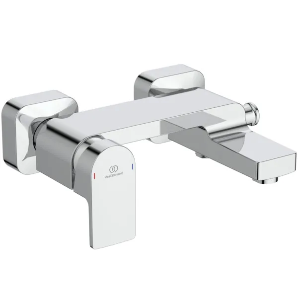 Badearmatur Aufputz Edge, Ausladung 164mm, Chrom