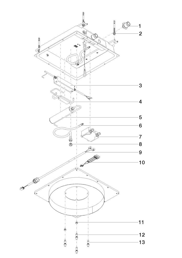 Dornbracht UP-Deckeneinbaukasten für Deckeneinbau mit Licht SERIENNEUTRAL 35034970