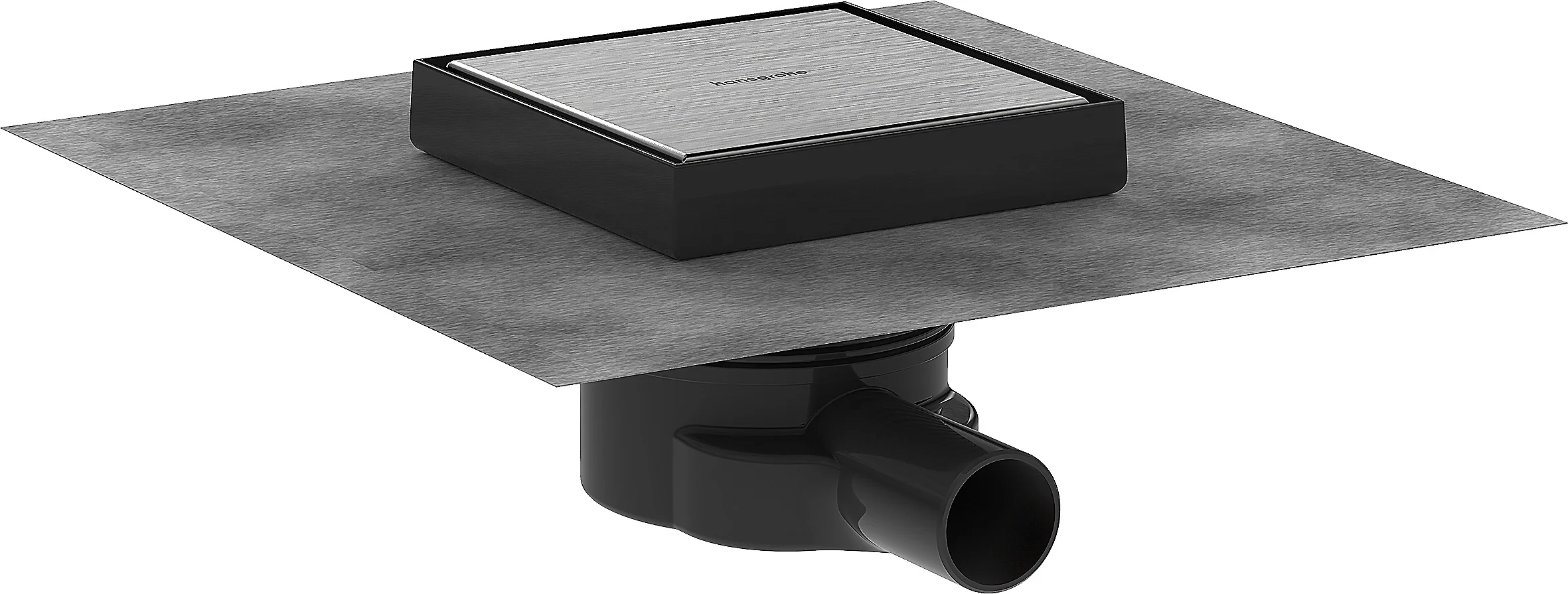 Hansgrohe RainDrain Point Komplettset Punktablauf 150x150 mm rückseitig befliesbar Edelstahl gebürstet Hansgrohe RainDrain Point Komplettset Punktablauf 150x150 mm rückseitig befliesbar Edelstahl gebürstet