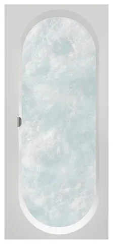 Villeroy & Boch Whirlwanne „Oberon 2.0“ mit Whirlsystem „Airpool Comfort“ rechteck 180 × 80 cm, Mittelablauf in Weiß Alpin