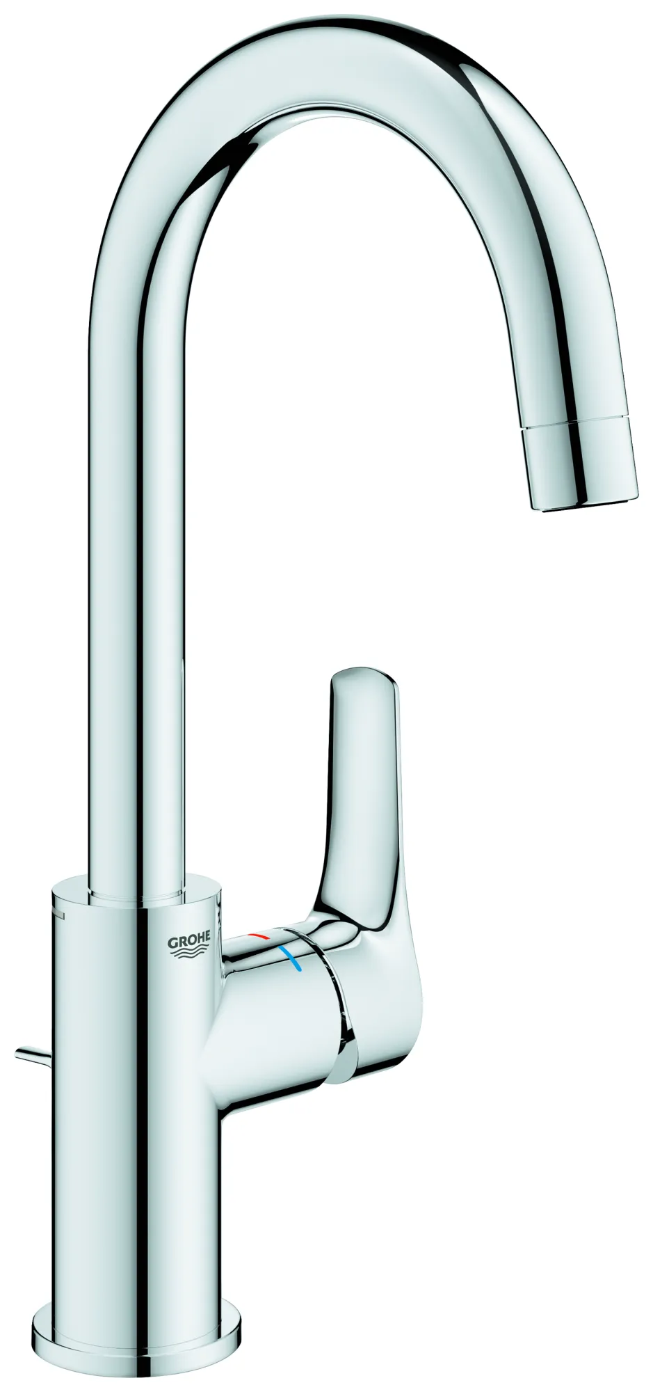 Einhand-Waschtischbatterie Eurosmart 23537_3, L-Size, schwenkbarer Rohrauslauf, Einlochmontage, Temperaturbegrenzer, Zugstangen-Ablaufgarnitur, chrom Einhand-Waschtischbatterie Eurosmart 23537_3, L-Size, schwenkbarer Rohrauslauf, Einlochmontage, Temperaturbegrenzer, Zugstangen-Ablaufgarnitur, chrom
