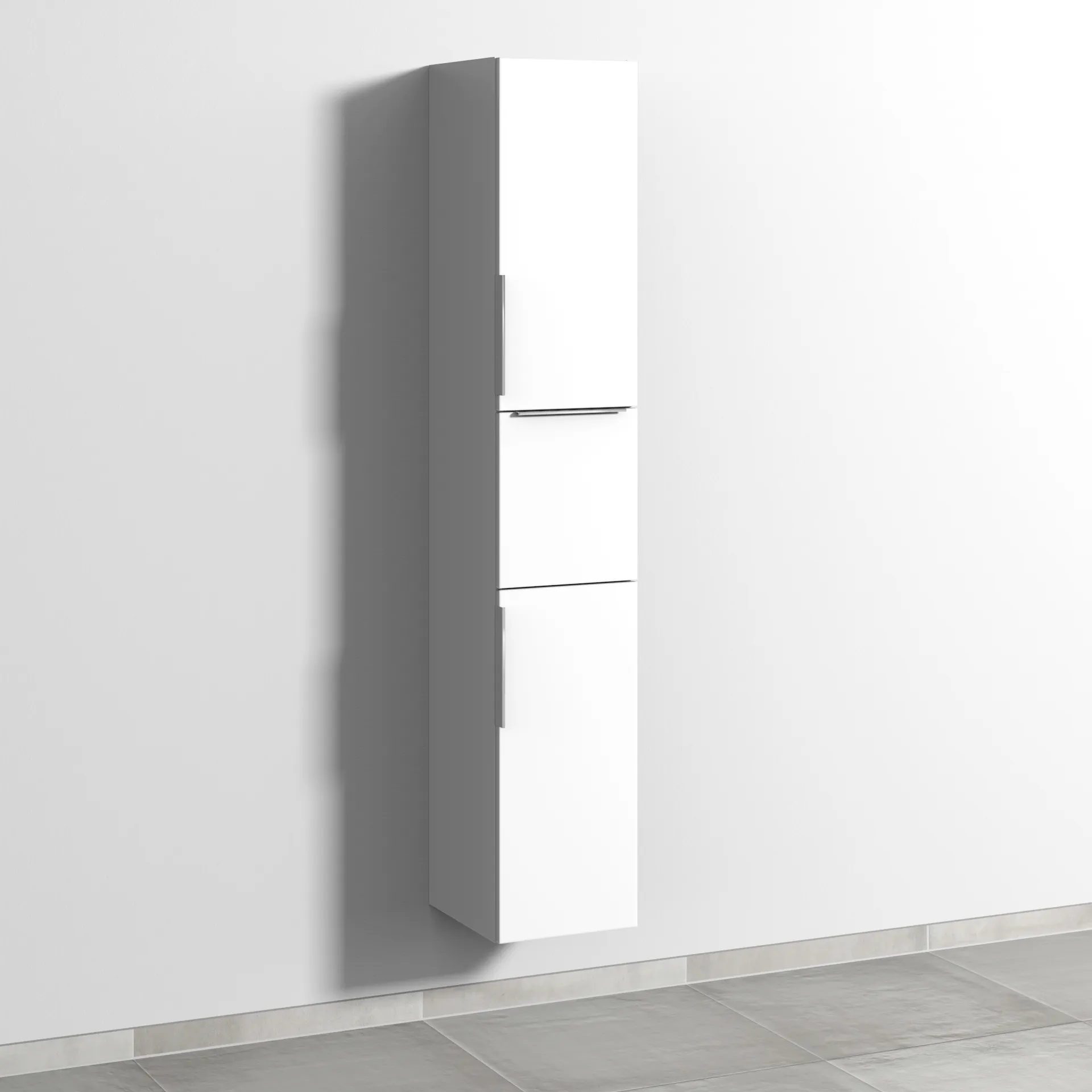 Sanipa Hochschrank „3way“ 300 × 1700 × 345 mm Anschlag rechts, in Weiß-Soft, Anschlag rechts