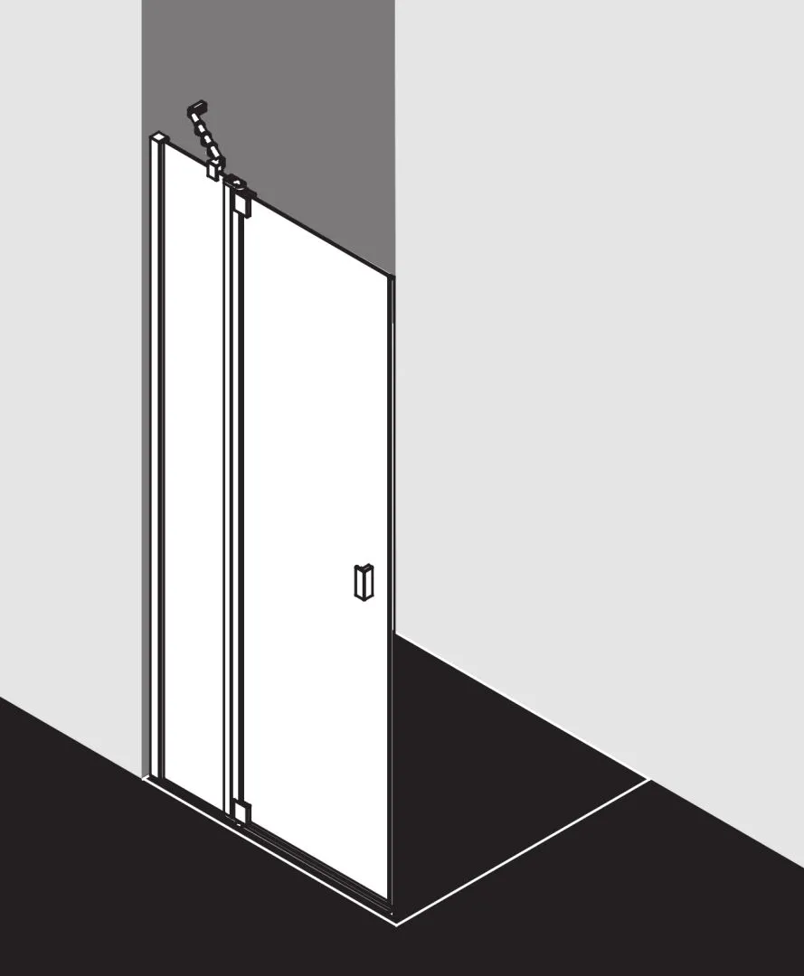 Kermi Duschtür 1-flügelig mit Festfeld links für Ecke „RAYA“ Glas Klar, Profile Silber Mattglanz, BV: 720 - 750 mm GAK: 705 - 735 mm WE: 730 - 760 mm H: 1850 mm Kermi Duschtür 1-flügelig mit Festfeld links für Ecke „RAYA“ Glas Klar, Profile Silber Mattglanz, BV: 720 - 750 mm GAK: 705 - 735 mm WE: 730 - 760 mm H: 1850 mm