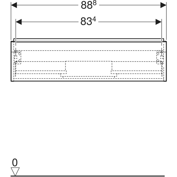 Geberit Waschtischunterschrank „iCon“ lava / lackiert matt Geberit Waschtischunterschrank „iCon“ lava / lackiert matt