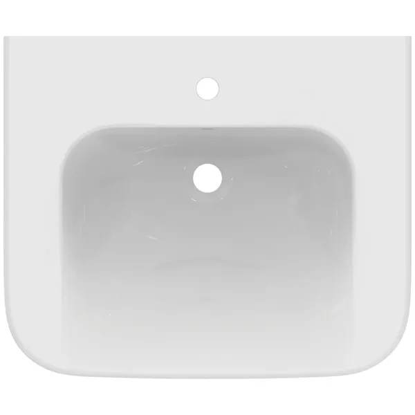 Ideal Standard Waschtisch Contour 21, 1 Hahnloch, mit Überlauf, unterfahrbar, 650x555x175mm, Weiß