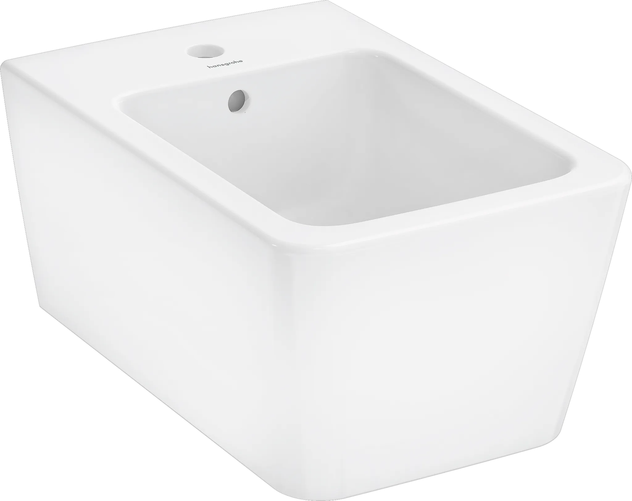 Hansgrohe Bidet „EluPura Q“, Befestigung verdeckt in Weiß Hansgrohe Bidet „EluPura Q“, Befestigung verdeckt in Weiß