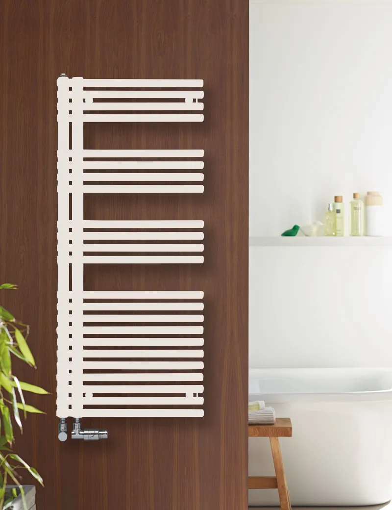 Zehnder Badheizkörper Forma LF/LFA/LFE, Design-HK Forma Asym rechts, 50 mm, LFAR-120-050-05, 1161x60x496 Light Beige