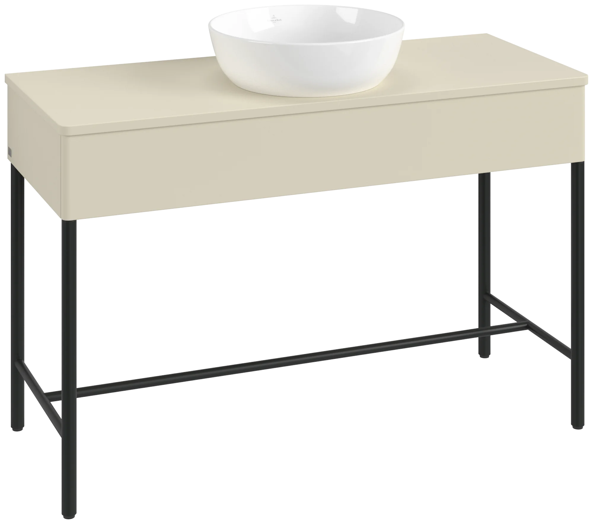 Villeroy & Boch Waschbeckenunterschrank Artis K62011, Silk Grey Matt Lacquer, 1.200 x 782 x 500 mm, mit Metallgestell und Push-to-open Funktion Villeroy & Boch Waschbeckenunterschrank Artis K62011, Silk Grey Matt Lacquer, 1.200 x 782 x 500 mm, mit Metallgestell und Push-to-open Funktion