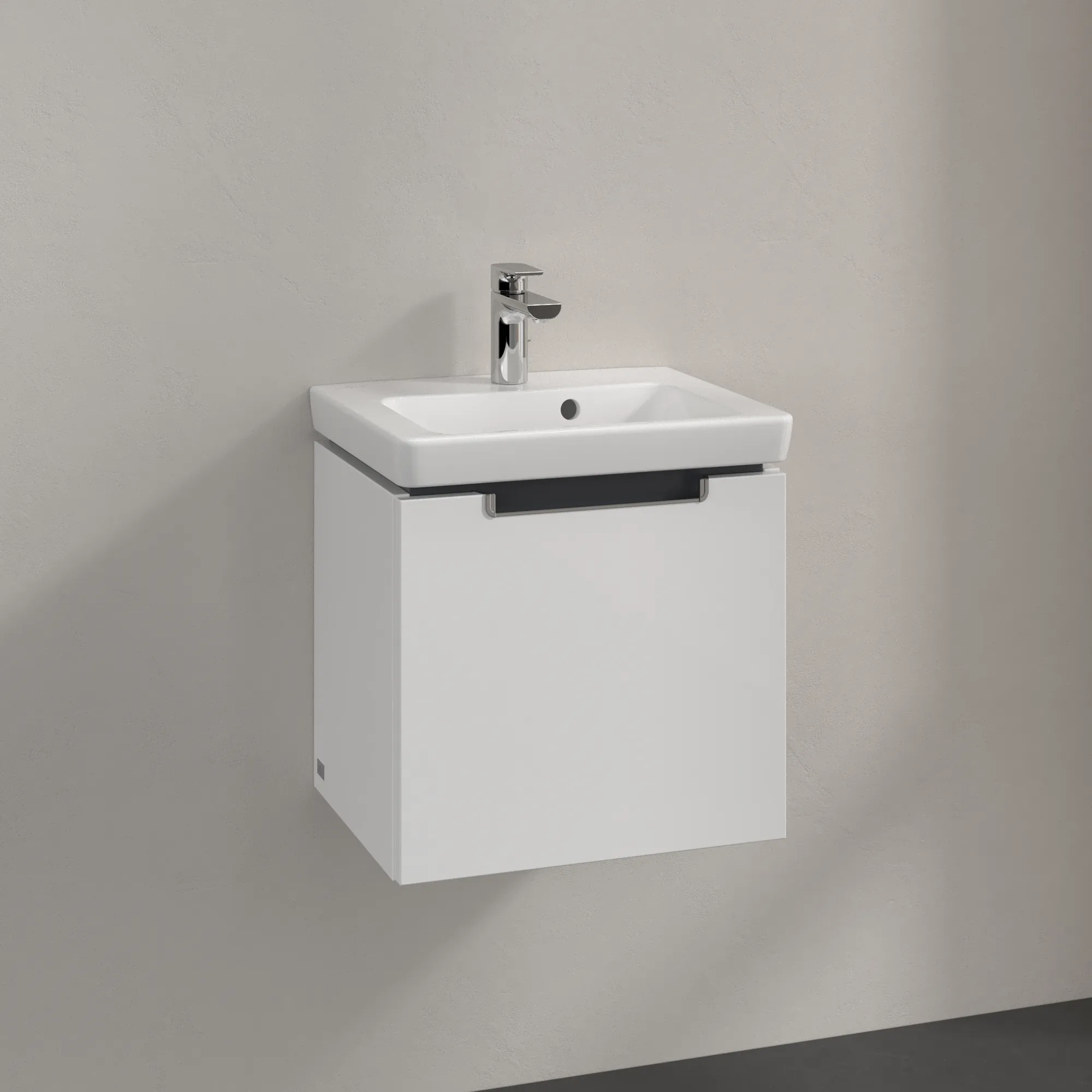 Villeroy & Boch Waschtischunterschrank „Subway 2.0“ 44 × 42 × 35,2 × 35,2 cm Glossy White, mittig, ohne Beleuchtung