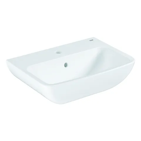 Waschtisch BauEdge Keramik 39807, wandhängend, 1 Hahnloch, Überlauf, 550 x 400 mm, alpinweiß Waschtisch BauEdge Keramik 39807, wandhängend, 1 Hahnloch, Überlauf, 550 x 400 mm, alpinweiß