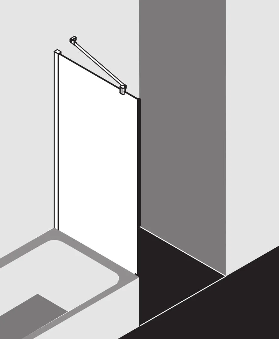 Kermi Duschdesign MENA TVP Duschkabine, 1750x750 mm, Silber Hochglanz Kermi Duschdesign MENA TVP Duschkabine, 1750x750 mm, Silber Hochglanz