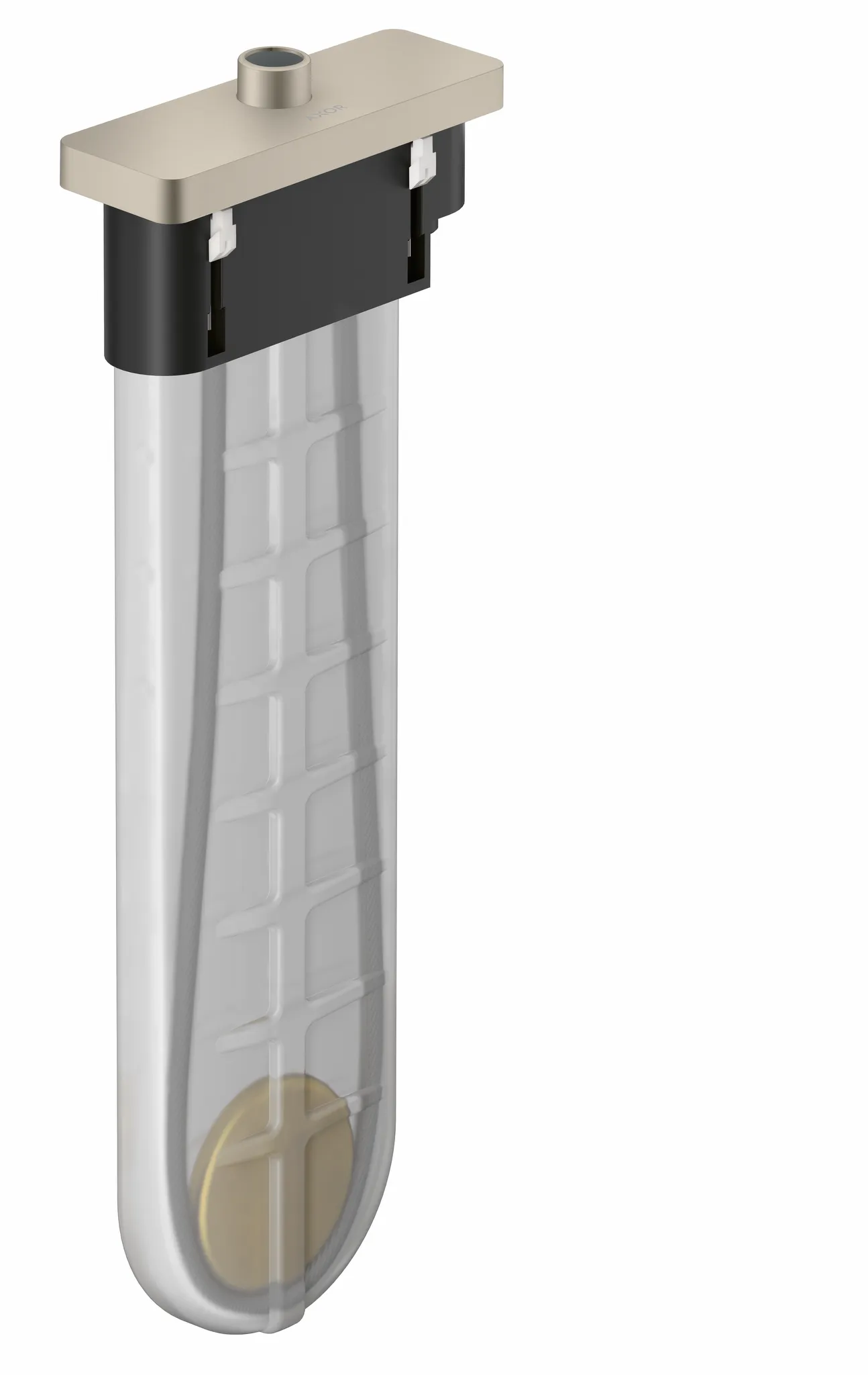 Hansgrohe sBox Wannenrandset softsquare Brushed Nickel, DN15, 9,5 l/min, 0-30 mm Spannbereich, 80 mm Mindest-Wannenrandbreite Hansgrohe sBox Wannenrandset softsquare Brushed Nickel, DN15, 9,5 l/min, 0-30 mm Spannbereich, 80 mm Mindest-Wannenrandbreite