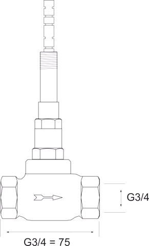 Hansa Oberteil Hansa 0221 G3⁄4 DN20 Hansa Oberteil Hansa 0221 G3⁄4 DN20