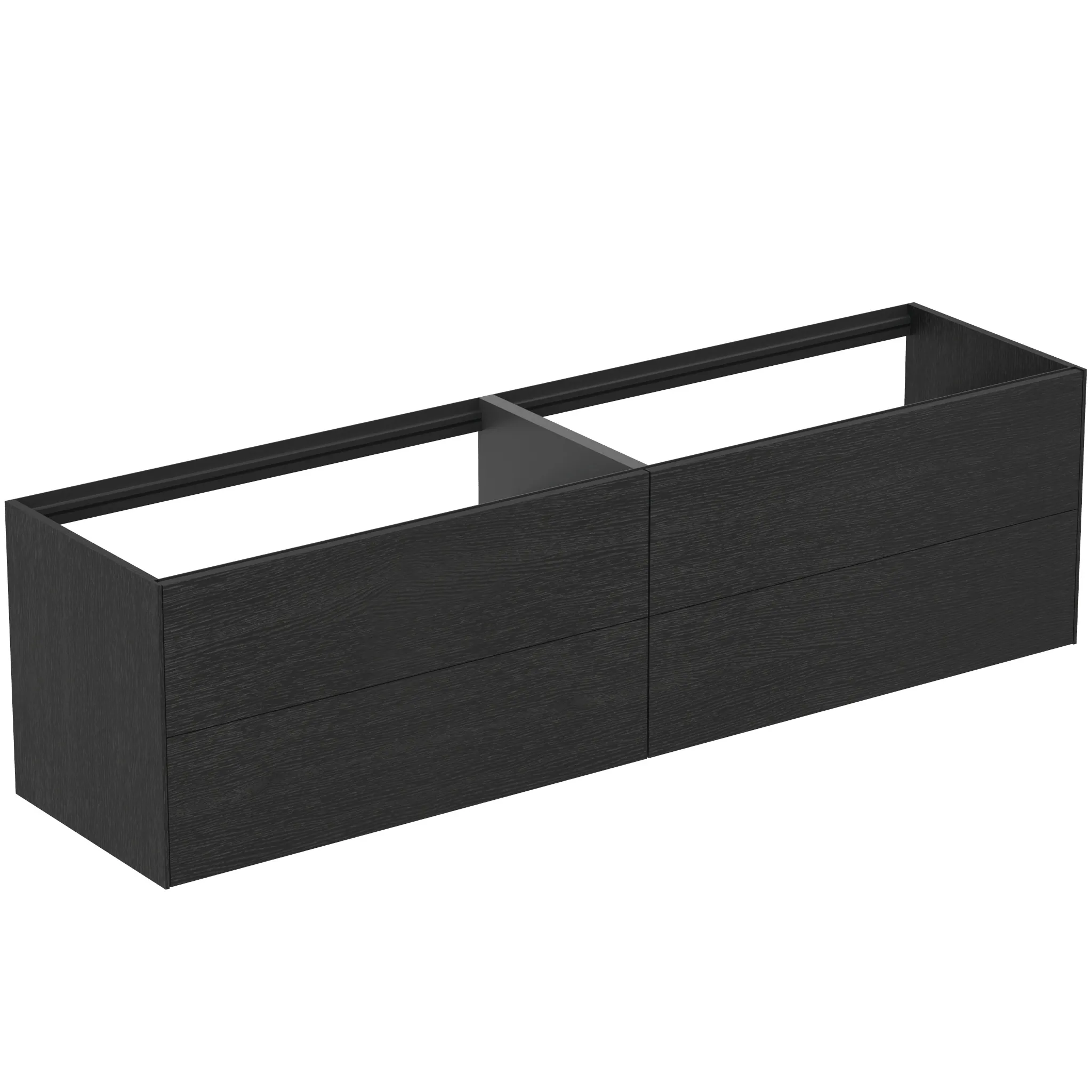 Ideal Standard Waschtischunterschrank „Conca“ 198,5 × 54 × 50,5 cm Eiche geflammt Furnier Ideal Standard Waschtischunterschrank „Conca“ 198,5 × 54 × 50,5 cm Eiche geflammt Furnier
