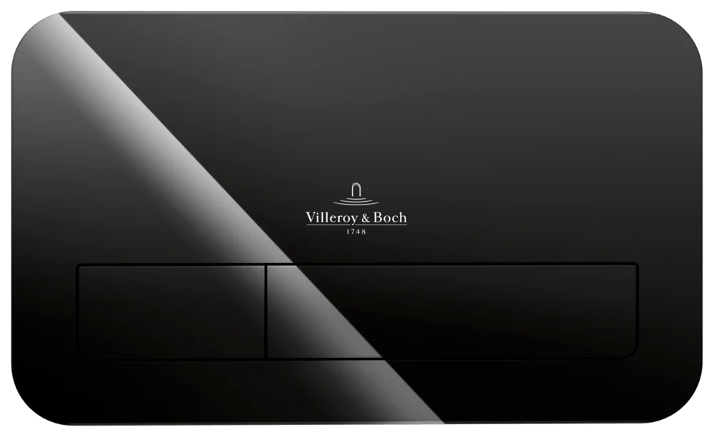Villeroy & Boch WC-Betätigungsplatte ViConnect Installationssysteme 922400 Glass Glossy Black Villeroy & Boch WC-Betätigungsplatte ViConnect Installationssysteme 922400 Glass Glossy Black