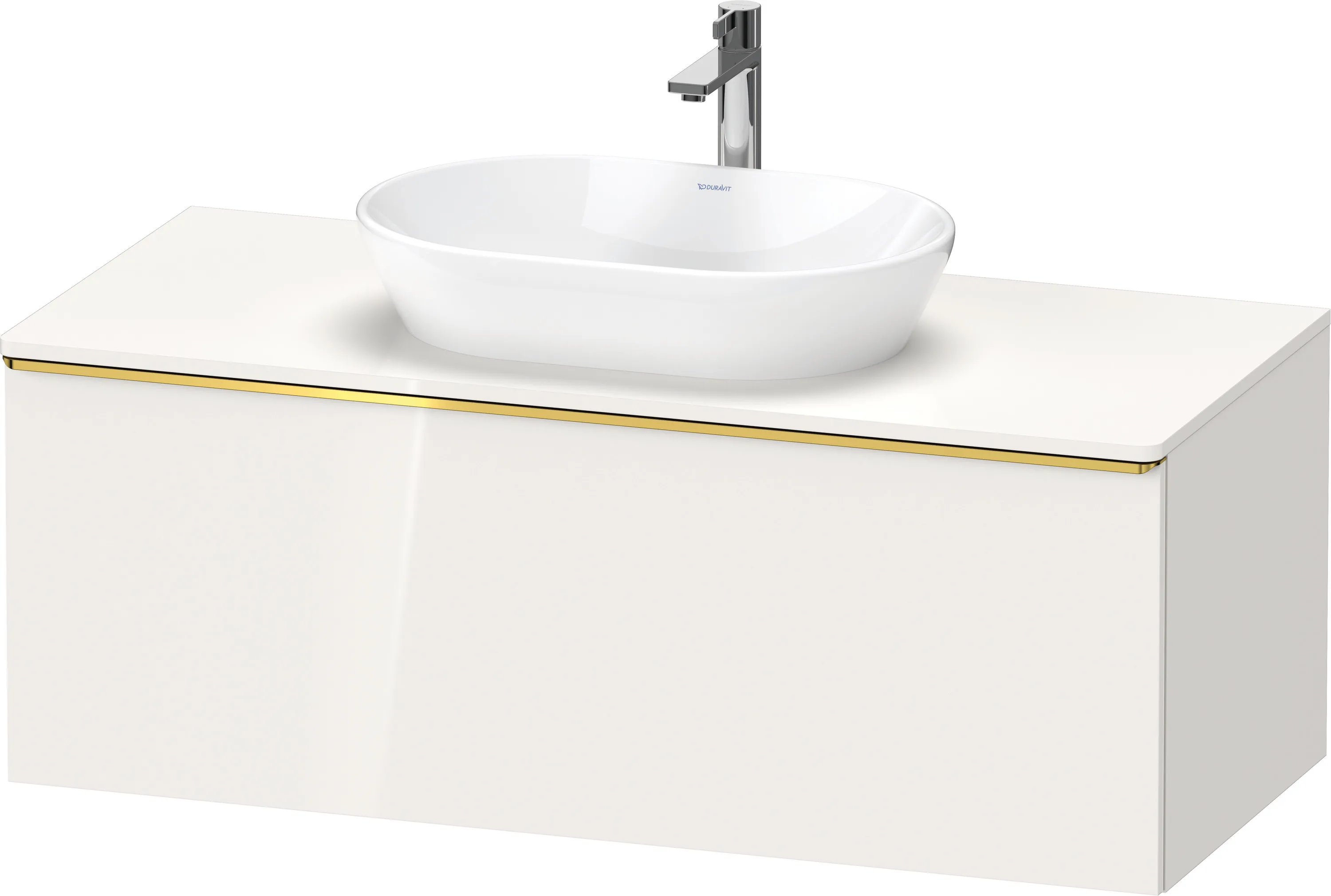 Duravit Waschtischunterschrank wandhängend „D-Neo“ 120 × 45,9 × 55 cm Weiß Hochglanz