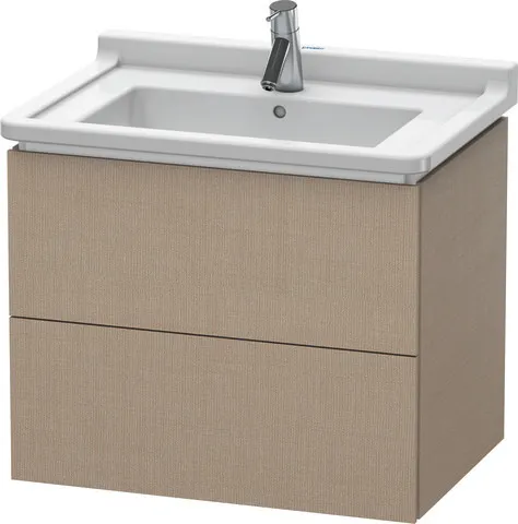 Duravit Waschtischunterschrank wandhängend „L-Cube“ 67 × 55,8 × 46,9 cm Leinen