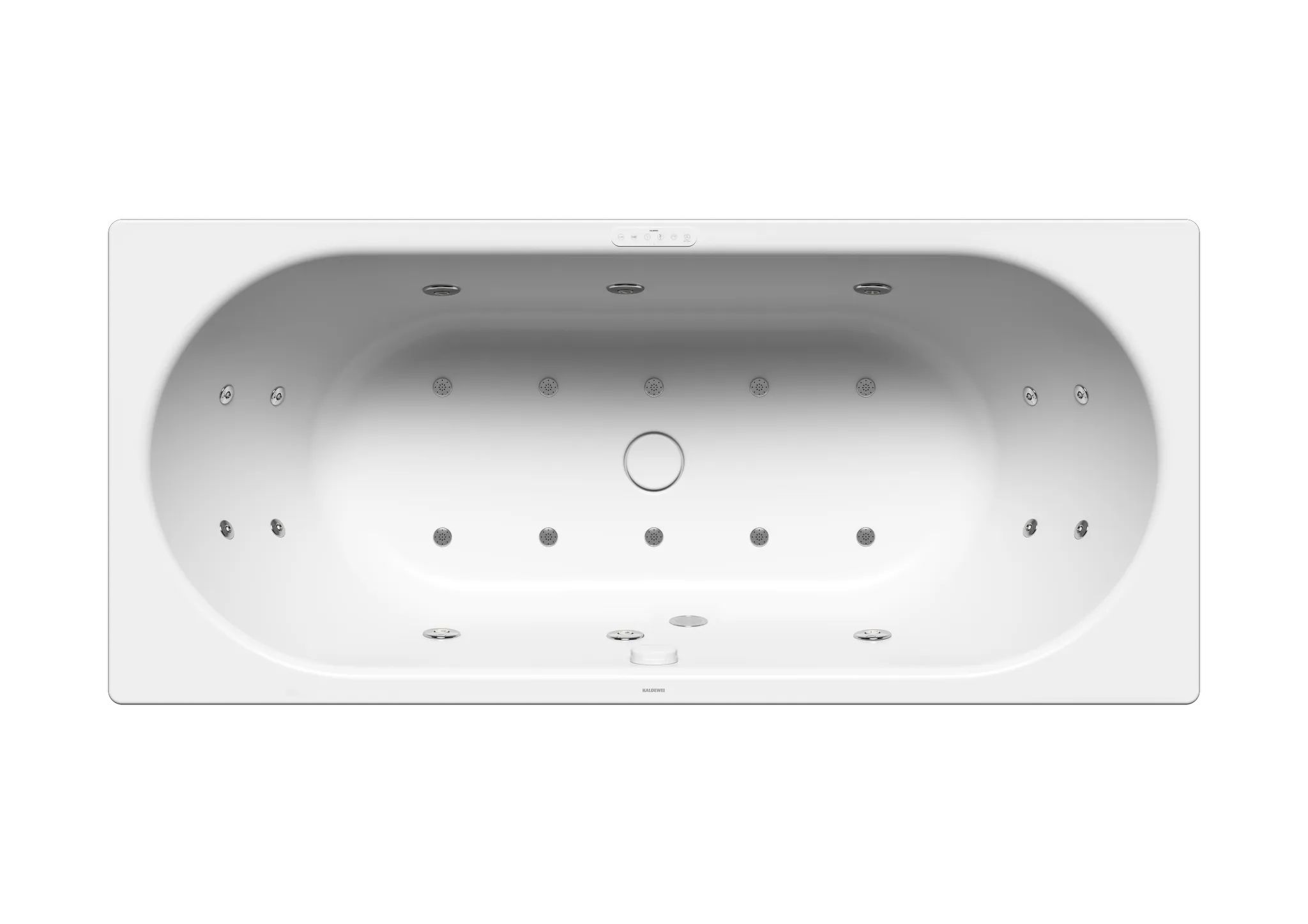 Kaldewei Whirlwanne „Centro Duo“ 170 × 75 cm, links mit Combimassage Body & Soul, in alpinweiß