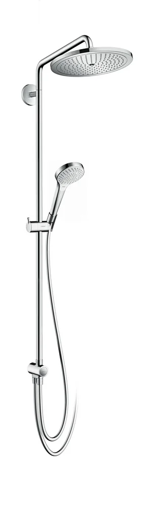 Hansgrohe Croma Select S Showerpipe 280 Reno, Chrom, 10 l/min, 3 bar, Aufputzinstallation