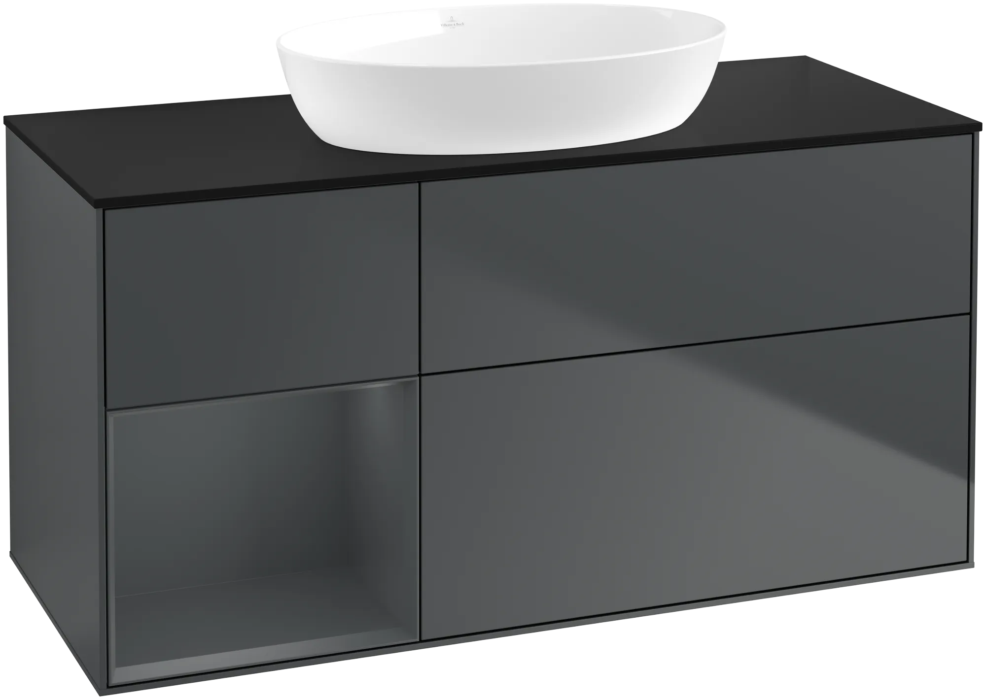 Villeroy & Boch Finion Waschbeckenunterschrank FA6, 1200x603x501mm, Midnight Blue Matt/Lacquer