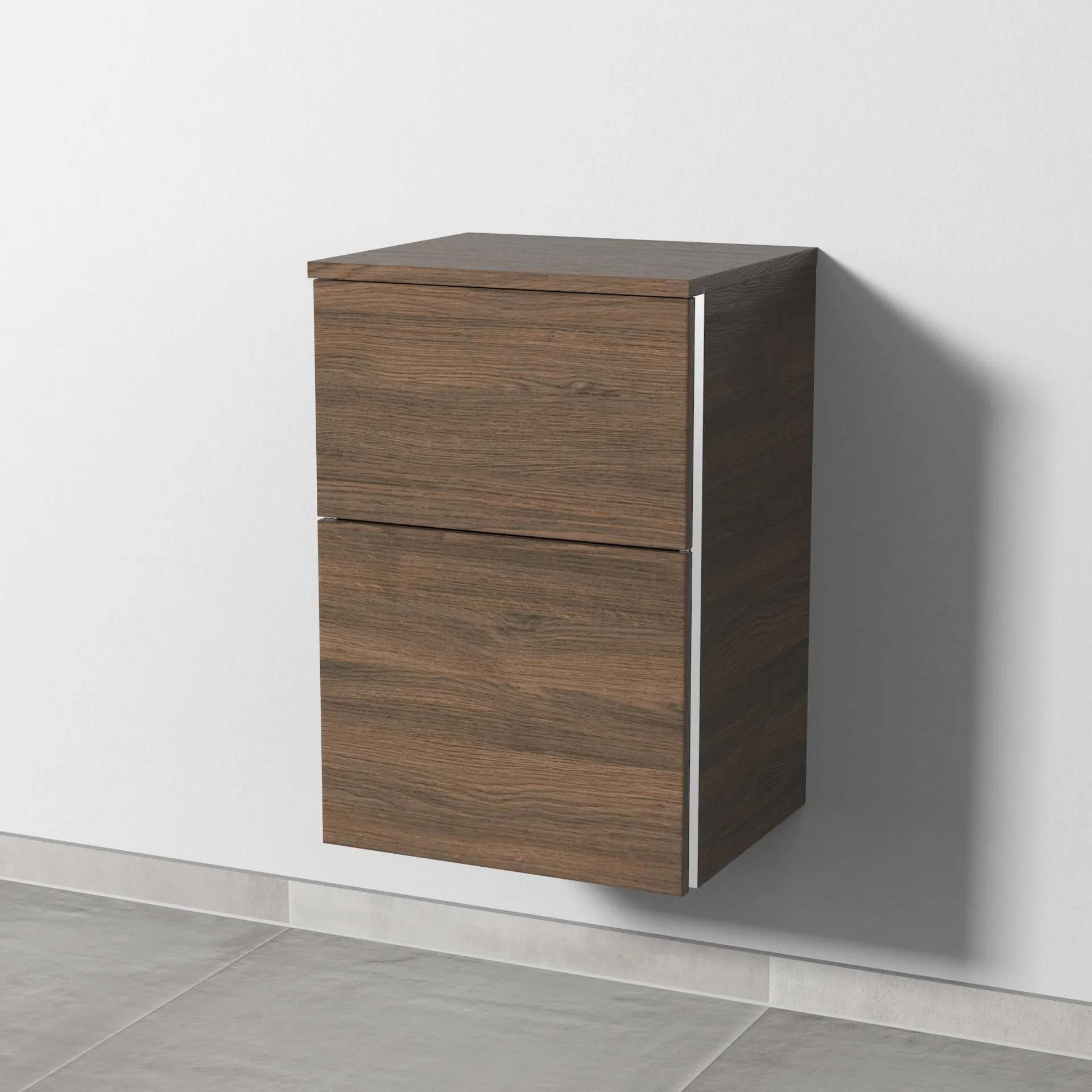 Sanipa Unterschrank "3way" 400 × 580 × 345 mm in Eiche Arizona Größe: 40 × 34,5 × 58 cm|Farbe: Eiche Arizona|Griff: Akzent-Griffleiste